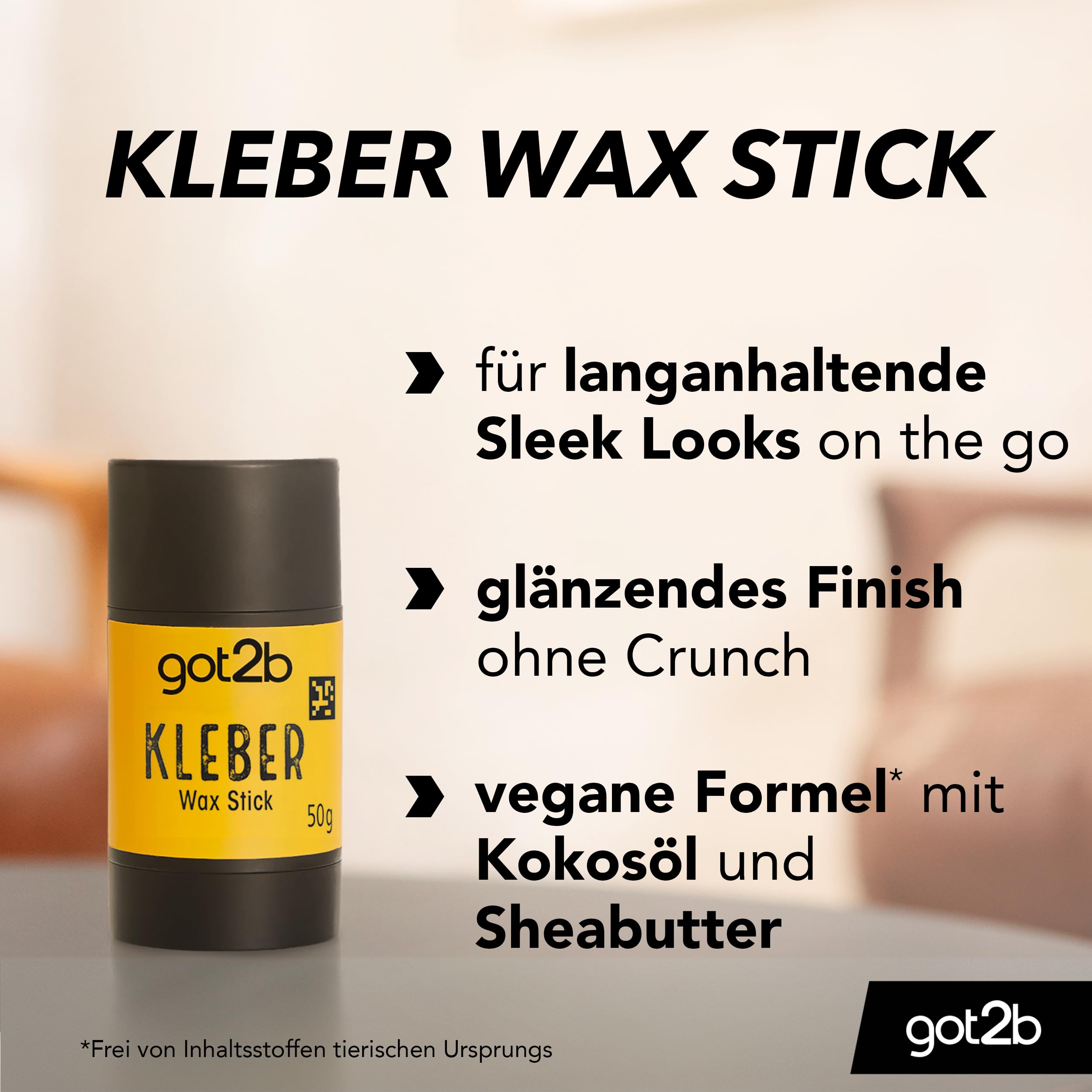 got2b Kleber Wax Stick Haarwachs 50 g Sleek Look