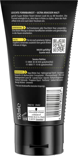 got2b Kleber Haar Gel Halt 6 Styling Gel 150 ml wasserfest