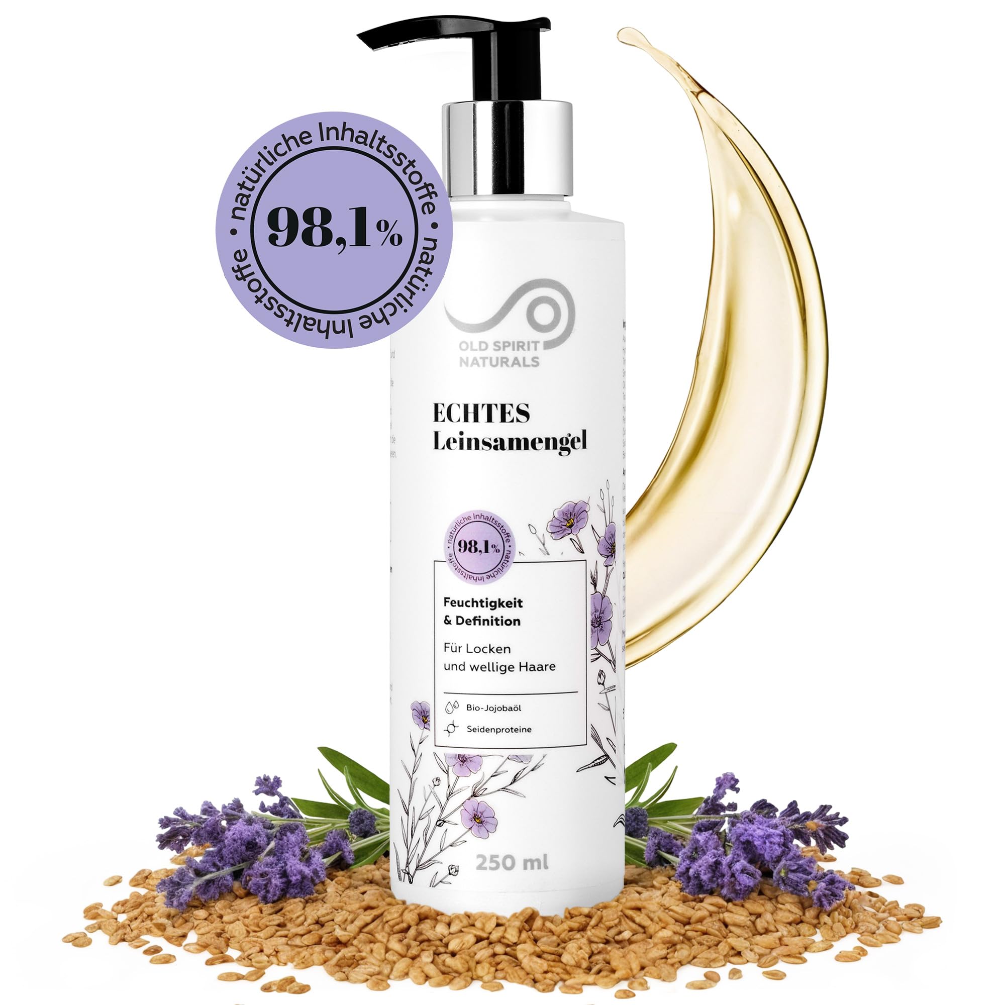 Old Spirit Naturals Leinsamengel Locken 250 ml unparfümiert