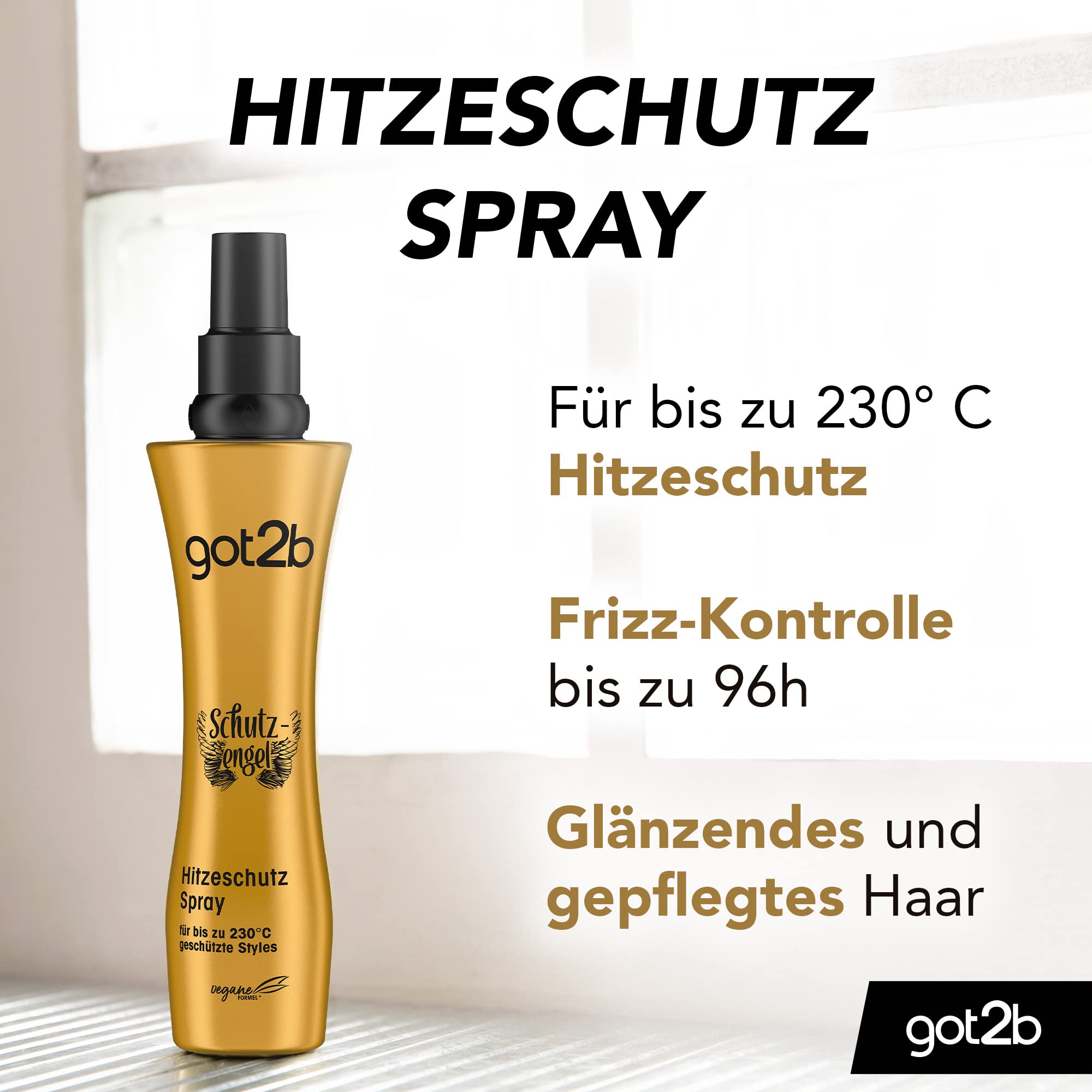got2b Schutzengel Hitzeschutz-Spray 200 ml Gloss-Finish